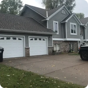 Modern metal roofing system installed by Sunrise Remodelers on a rural Minnesota home