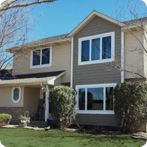 Roof replacement following wind and hail damage completed by Sunrise Remodelers