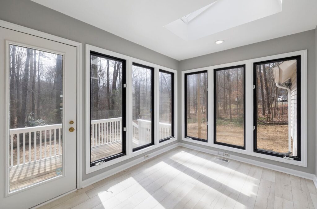 Sunrise Remodelers team working on a detailed home renovation in Coon Rapids, MN. Remodeling services near me.