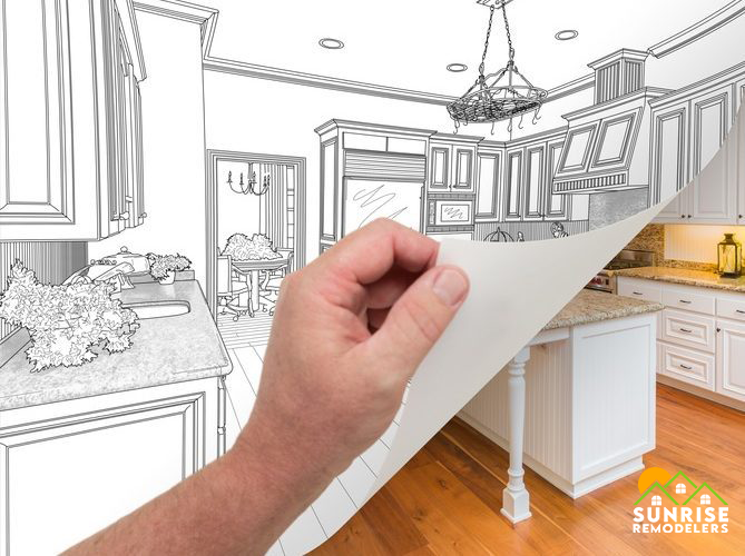 Kitchen and bathroom remodeling in Twin Cities, MN – modern kitchen with quartz countertops and custom cabinetry.